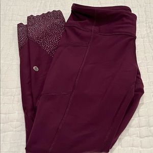 Lululemon Speed Up Tight- Full on Luxtreme. Deep purple. Like new condition.